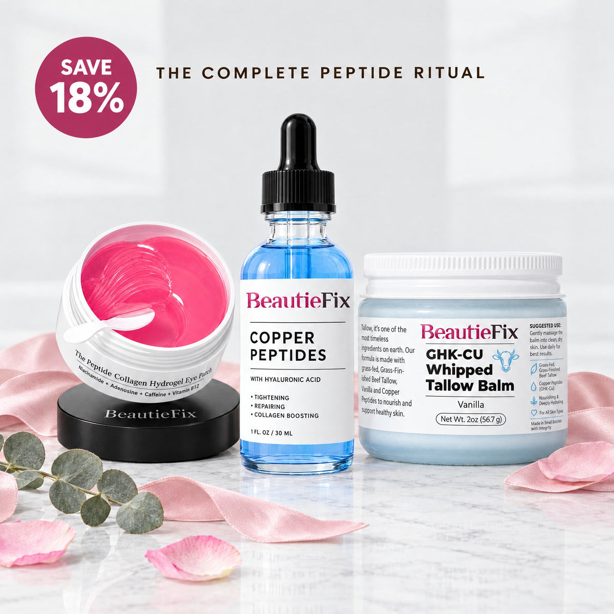 BeautieFix Complete Peptide Ritual Bundle
