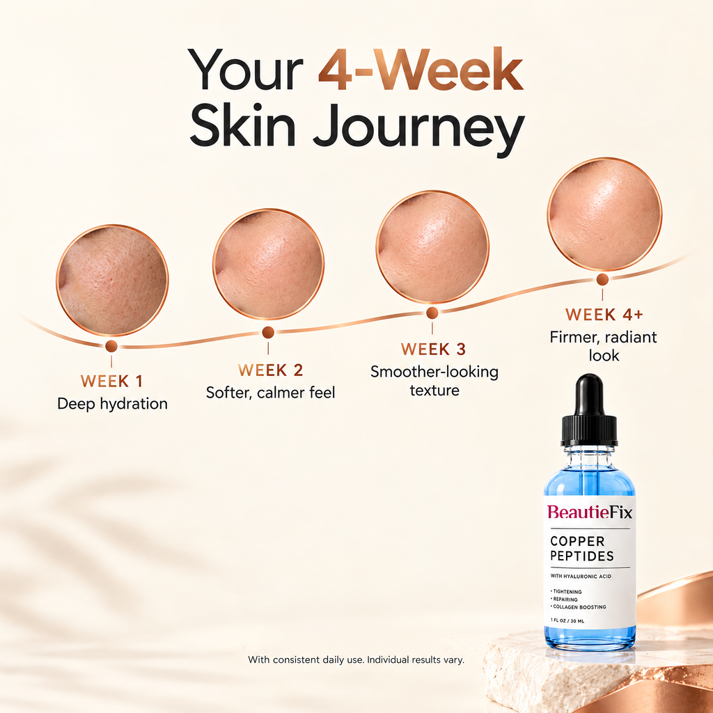 4-week skin journey with the serum
