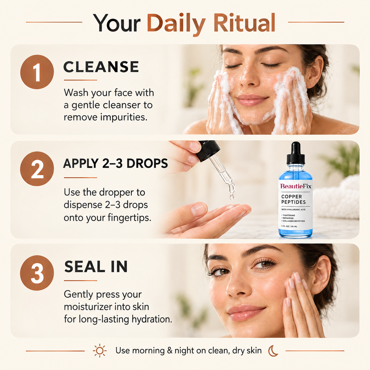 How to use the Copper Peptide Serum